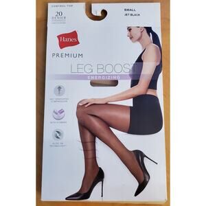 Hanes Premium Control Top Women's Size Small Perfect Leg Boost Energizing Tights
